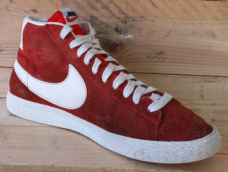 Nike Blazer Mid Vintage Suede Trainers UK9/US10/EU44 538282-800 Gamma Orange