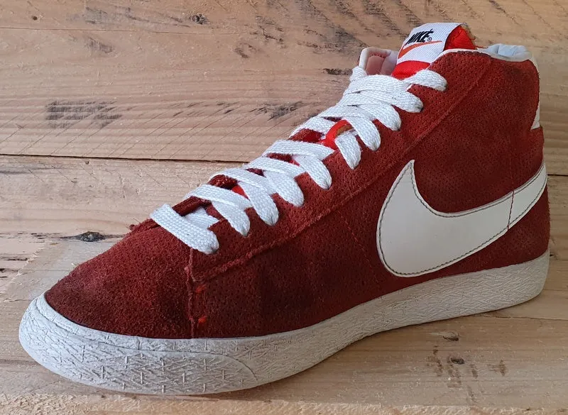Nike Blazer Mid Vintage Suede Trainers UK9/US10/EU44 538282-800 Gamma Orange