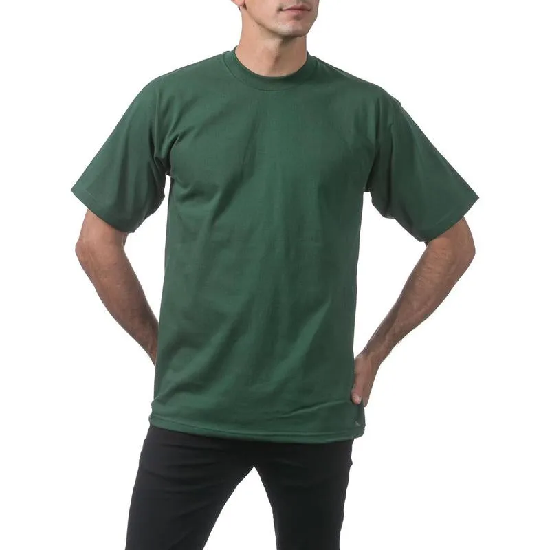 Pro Club Men'S Heavyweight Short Sleeve T-Shirt Top Outfit Cotton Crewneck Original Classic Fabric