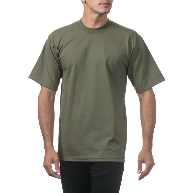 Pro Club Men'S Heavyweight Short Sleeve T-Shirt Top Outfit Cotton Crewneck Original Classic Fabric