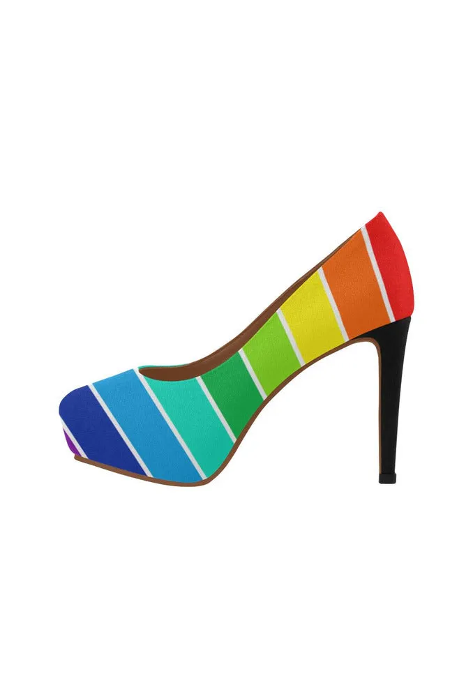Rainbow Bright Artsadd Women's High Heels (Model 044)