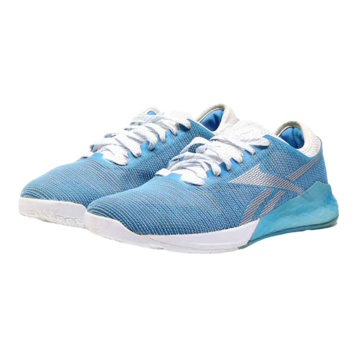 REEBOK Sneaker Trainers Blue Synthetic Womens UK 8
