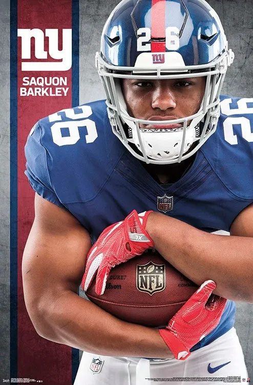 Saquon Barkley "Breakout" New York Giants Official NFL Football Poster - Trends International