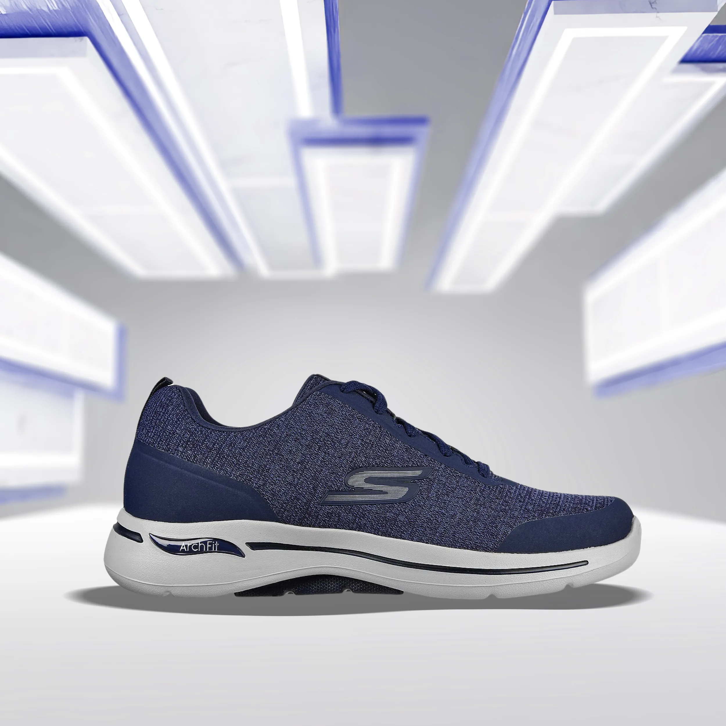 SKECHERS GO WALK ARCH FIT - O Walking Shoes For Men  (Navy) (216184-NVY)