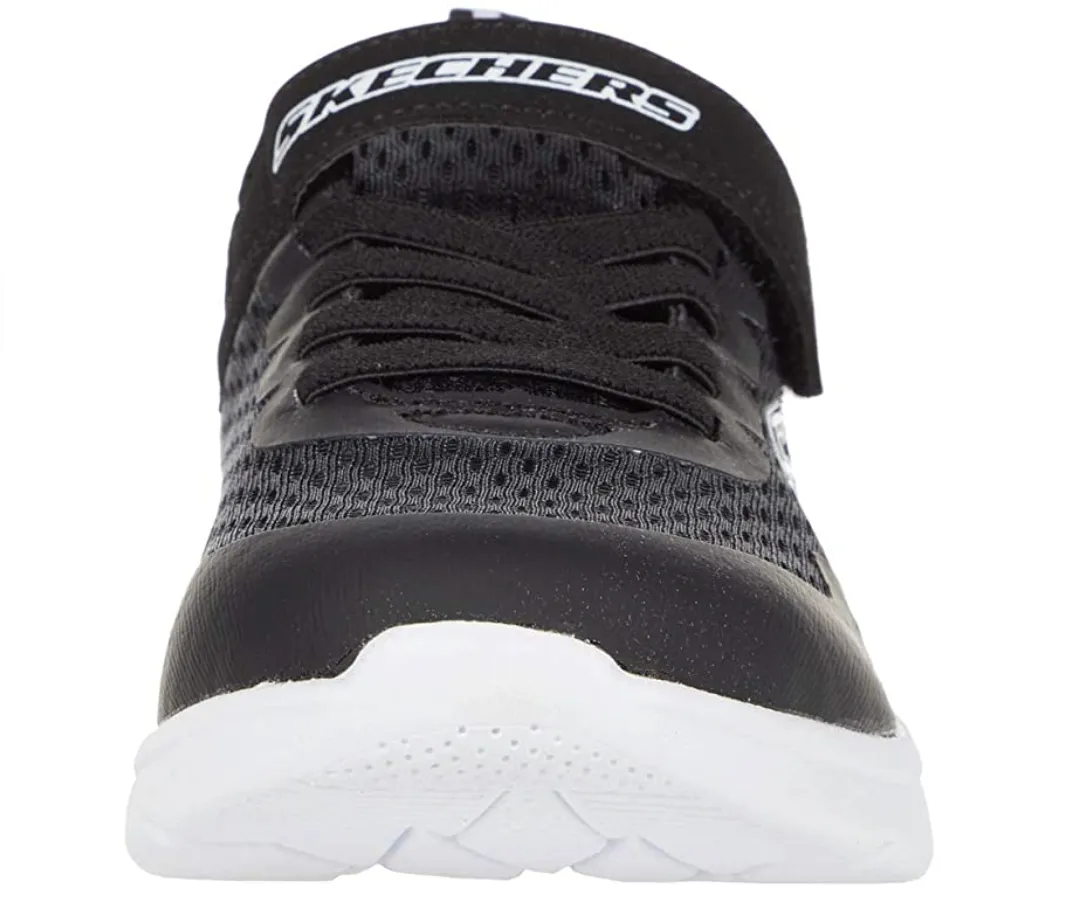 Skechers Kids Mircrospec Trainers - Black / White
