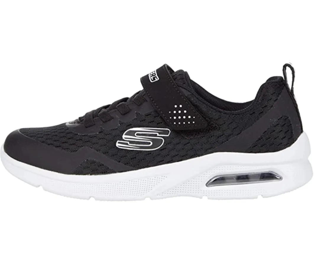 Skechers Kids Mircrospec Trainers - Black / White