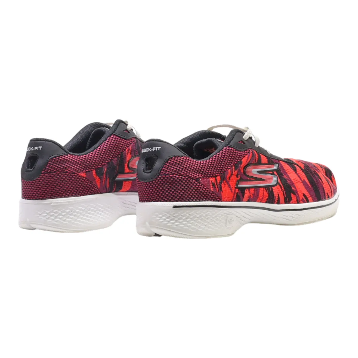 SKECHERS Low Top Trainers Pink Synthetic Womens UK 5