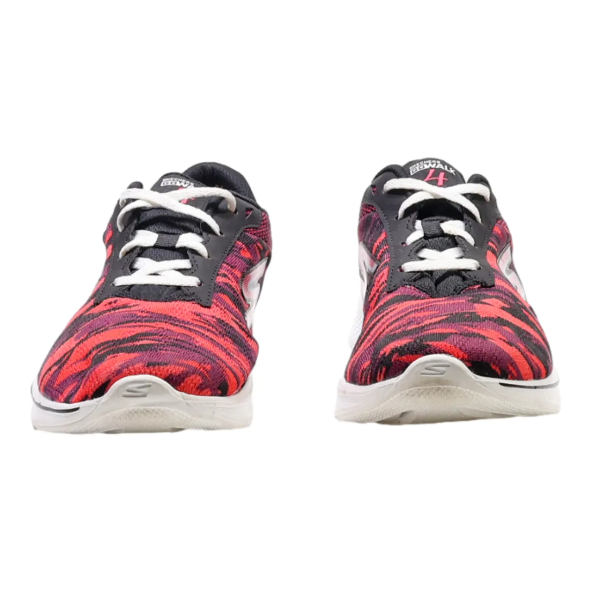 SKECHERS Low Top Trainers Pink Synthetic Womens UK 5