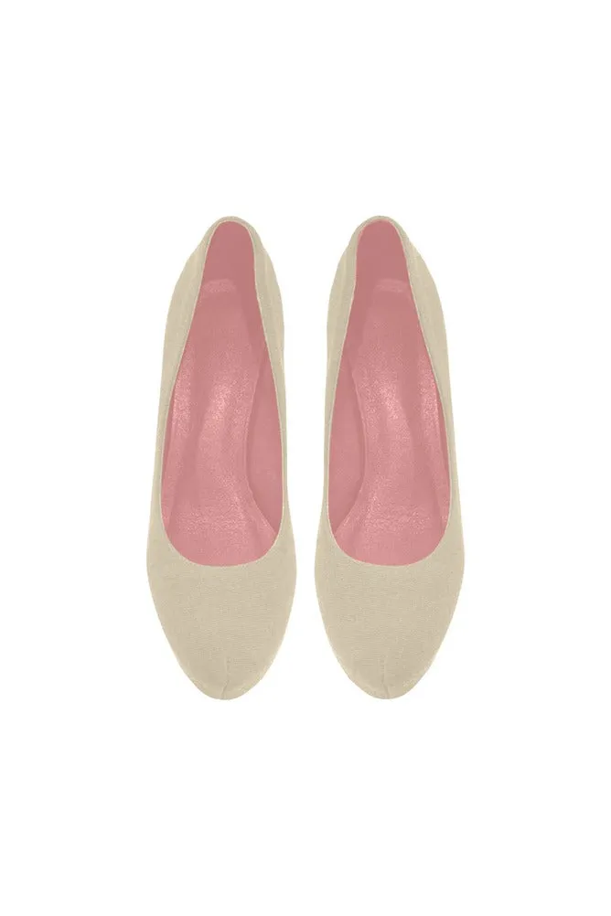 Vanilla Custard & Black Women's High Heels (Model 044)