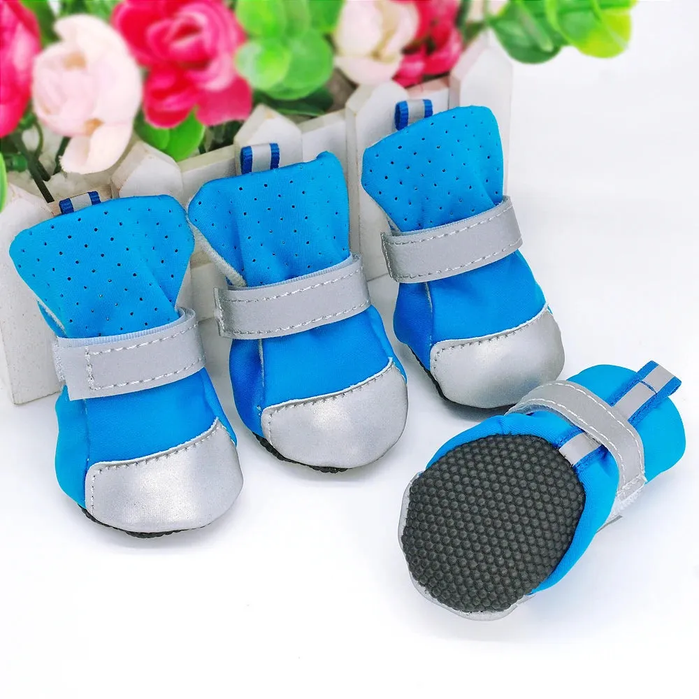 Waterproof Reflective Pet Shoes - Anti-Slip Paw Protectors for Small Dogs