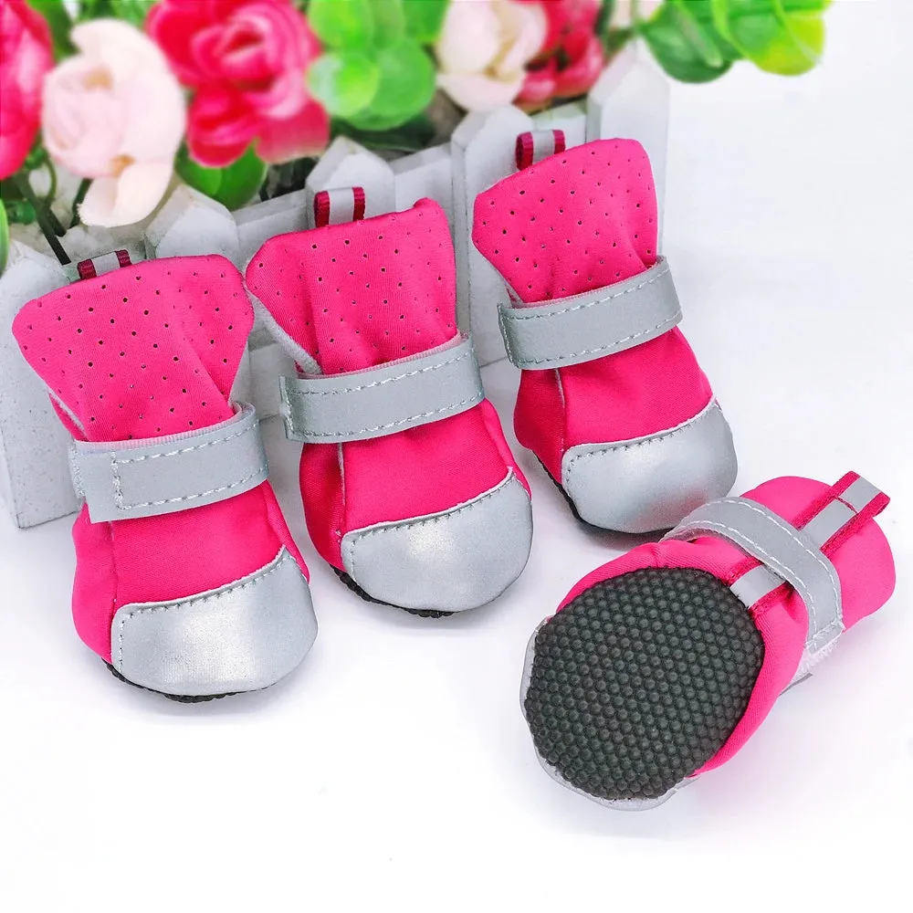 Waterproof Reflective Pet Shoes - Anti-Slip Paw Protectors for Small Dogs