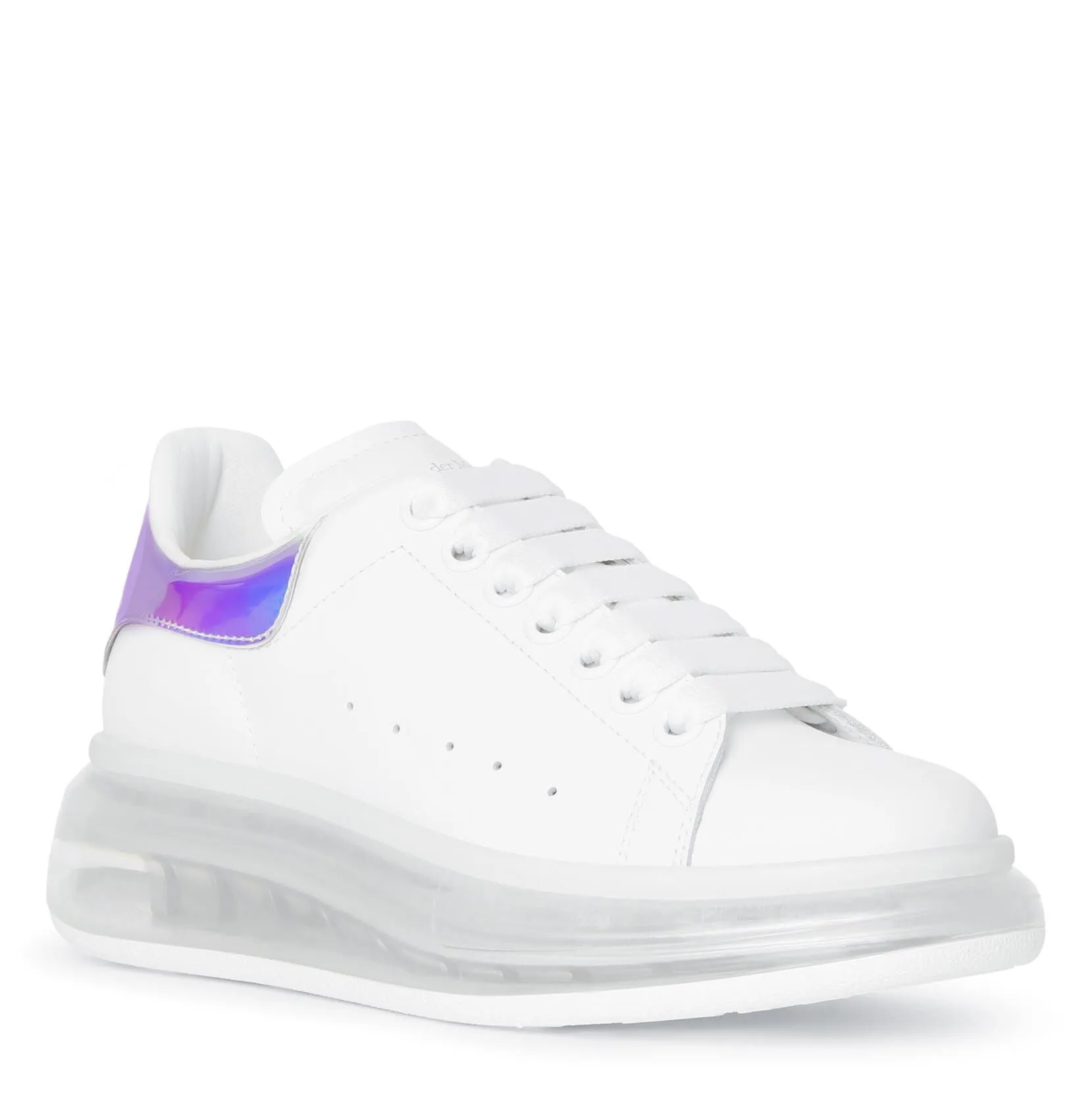 White and holographic classic sneakers